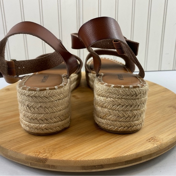 WHITE‎ MT. Women's Plink Platform Wedges Sandals, Brown, Vegan Leather Sz 10M - Picture 3 of 10